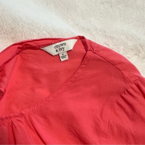 Crown & Ivy -Women’s Size Small, Coral Top - Picture 4 of 5